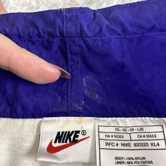 Nike‎ Vintage 90s Jacket Womens Medium Windbreaker Colorblock Full Zip - Picture 6 of 16